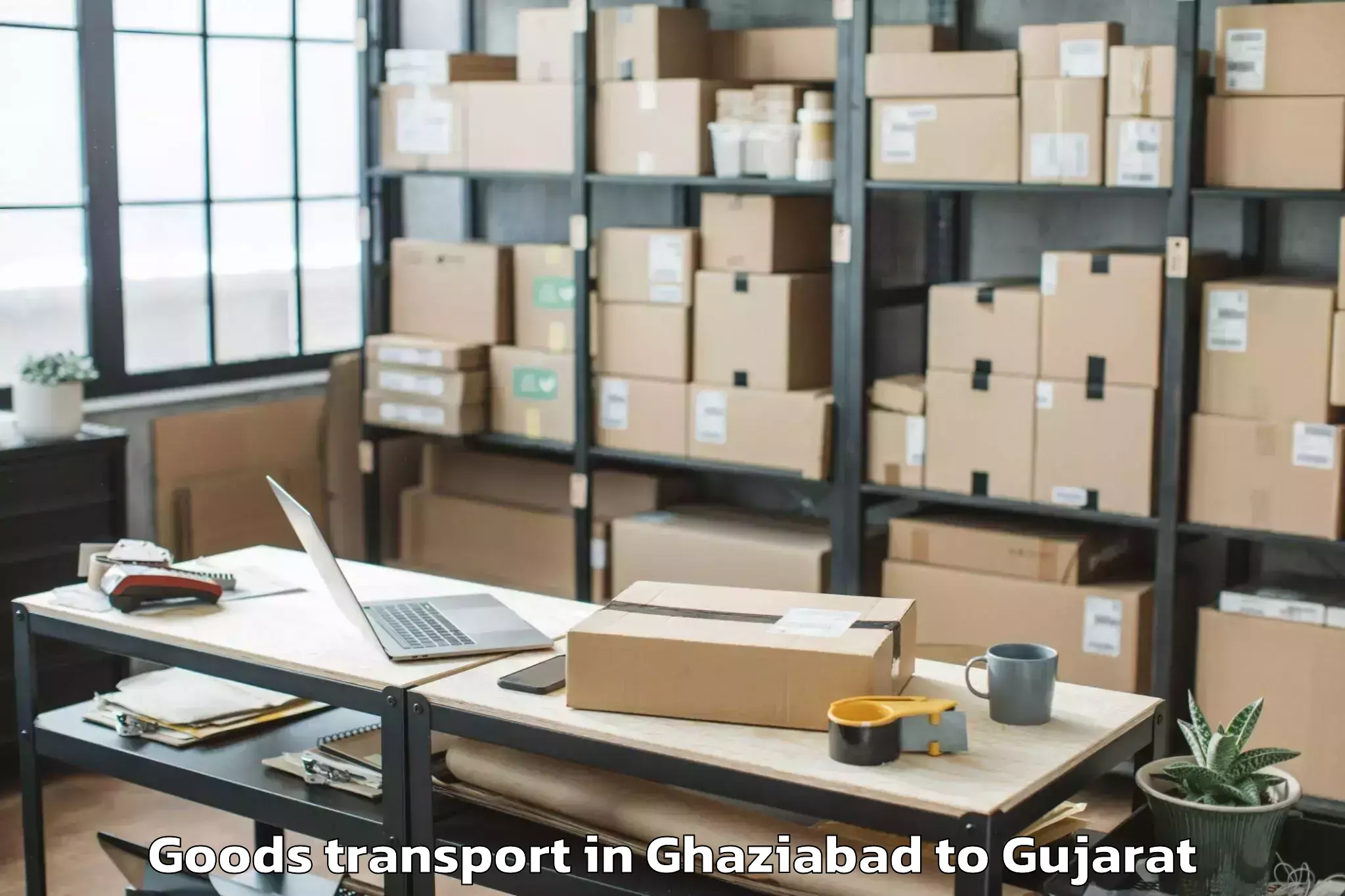 Book Your Ghaziabad to Jhulasan Goods Transport Today